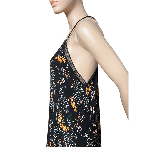 Zadig & Voltaire Risty Spark Flowers Long Dress Size S Sleeveless 100% Viscose - Picture 6 of 12